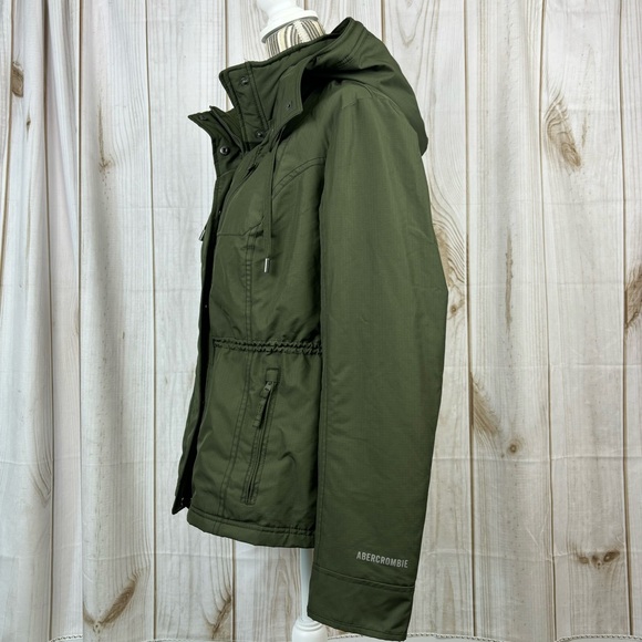 A&F Coat All Season Weather Warrior Fleece Lined Comfort Jacket Green Size XL - Picture 3 of 16